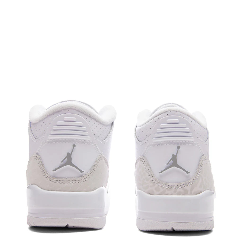 Air Jordan 3 Retro Pure Money PS White Metalic Silver