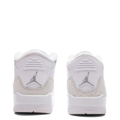 Air Jordan 3 Retro Pure Money PS White Metalic Silver