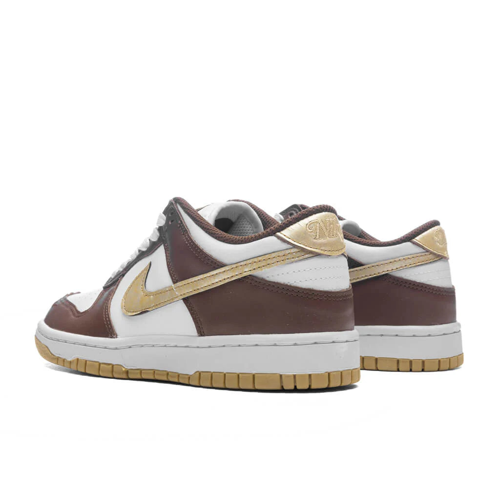 Dunk Low GS White Metallic Gold White Cacao Wow