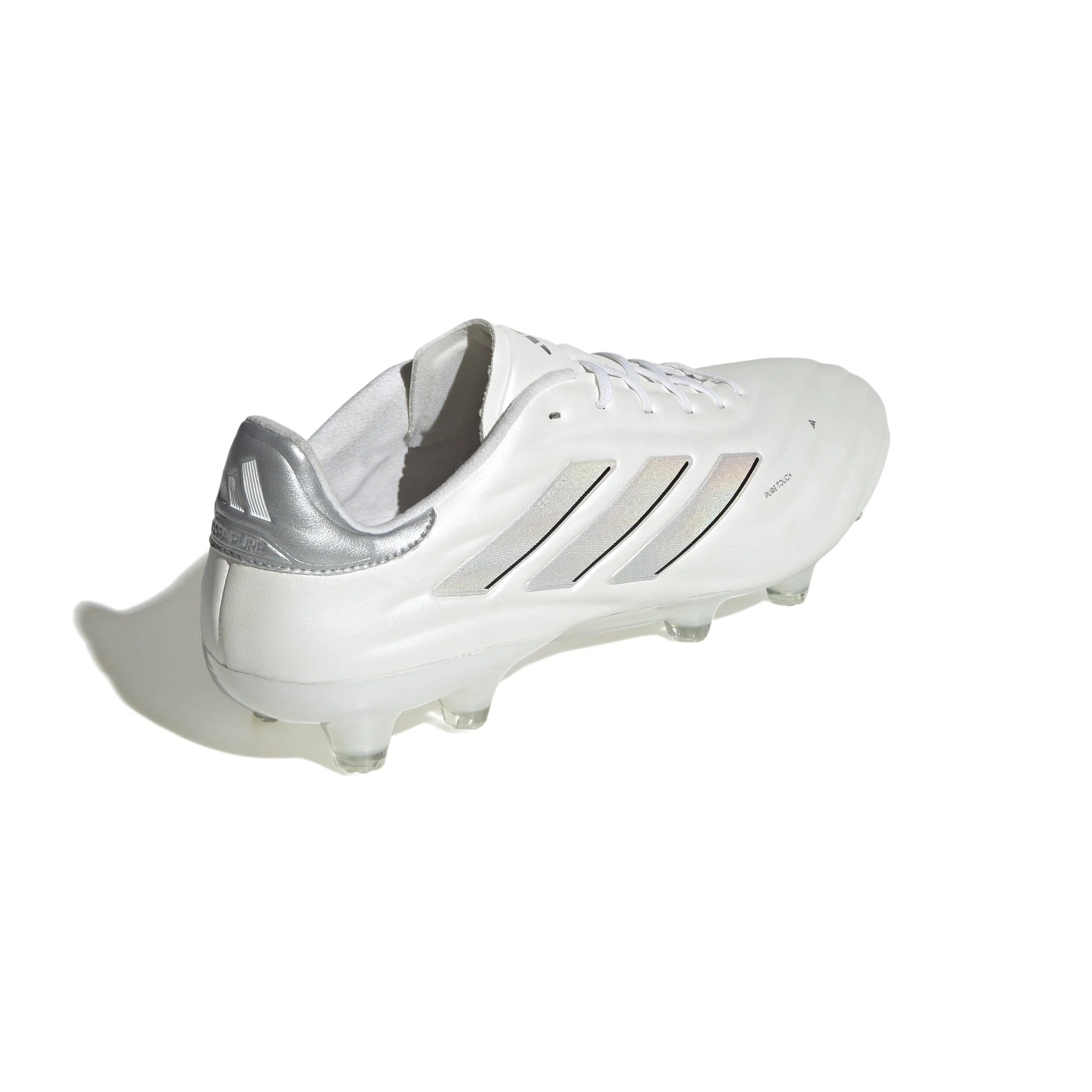 adidas Copa Pure 2 Elite FG Firm Ground Soccer Cleats White Silver Metallic