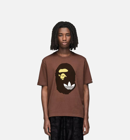Bape SSL Mens Short Sleeve Shirt Brown