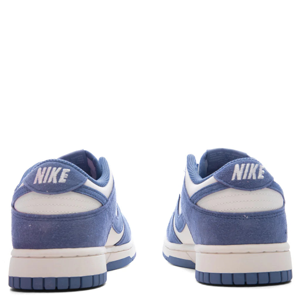 Womens Dunk Low Sail World Indigo Metallic Silver