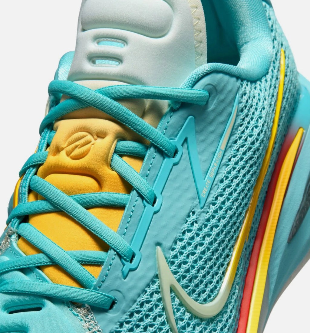 Dylan Harper x Nike GT Cut 1 Titan Bleached Aqua Mens Lifestyle Shoe Bleached Aqua Cashmere Sport Gold Chile Red Metallic Silver Glacier Blue