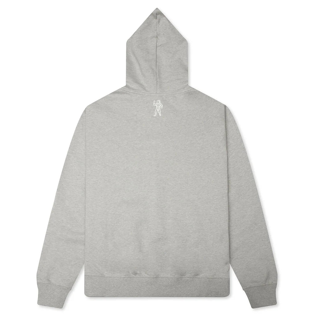 Script Zip Hoodie Heather Grey