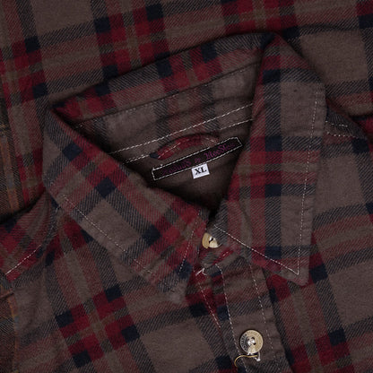 Over Dye 7 Cuts Shirt Brown