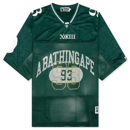 Line Camo Multi Logo Relaxed Fit Football Jersey Green