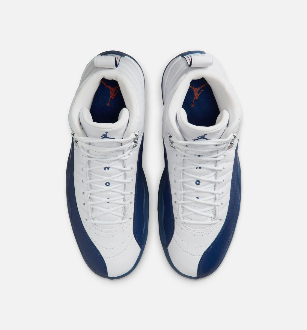 Air Jordan 12 Retro French Blue Mens Lifestyle Shoe White French Blue Metallic Silver Varsity Red