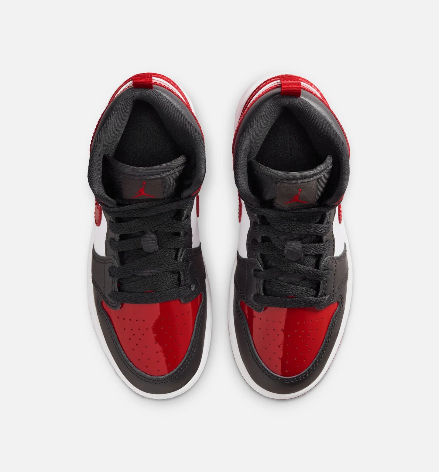 Air Jordan 1 Mid SE Preschool Lifestyle Shoe Black White Varsity Red