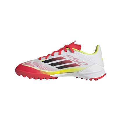 adidas F50 League Turf Boots Kids White Black