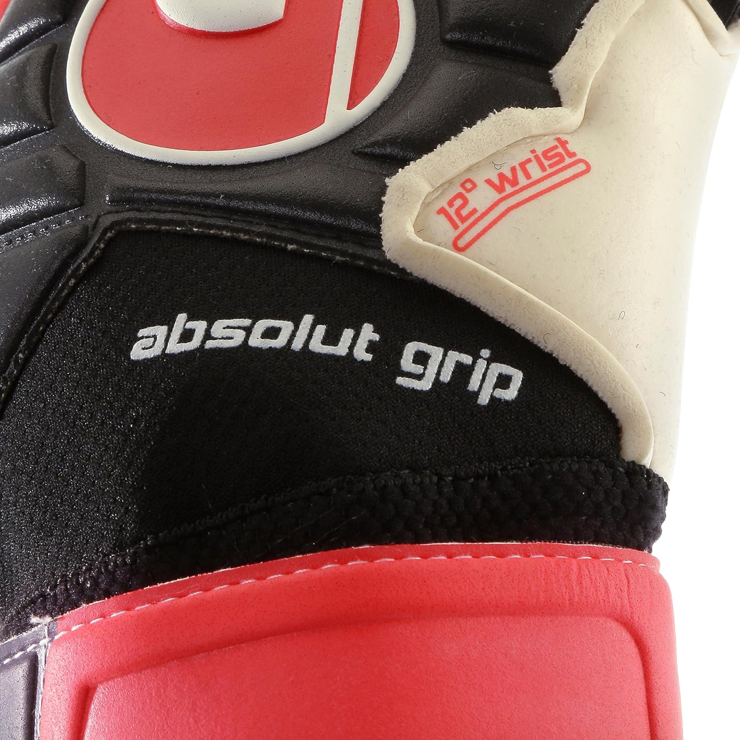 Uhlsport Eliminator Absolutgrip Goalkeeper Gloves Black Red White