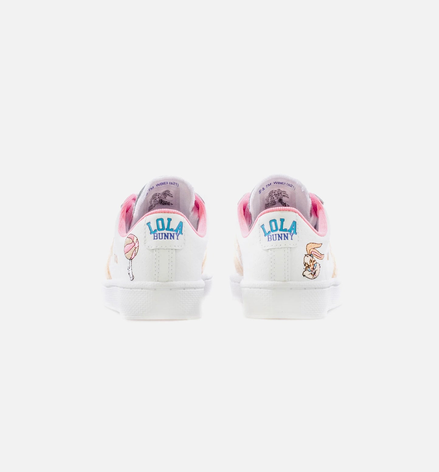X Space Jam Pro Leather Preschool Lifestyle Shoe White Tan