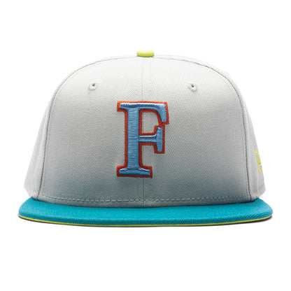 Feature x New Era F Logo Tree Of Life NBA 59FIFTY Fitted Stone