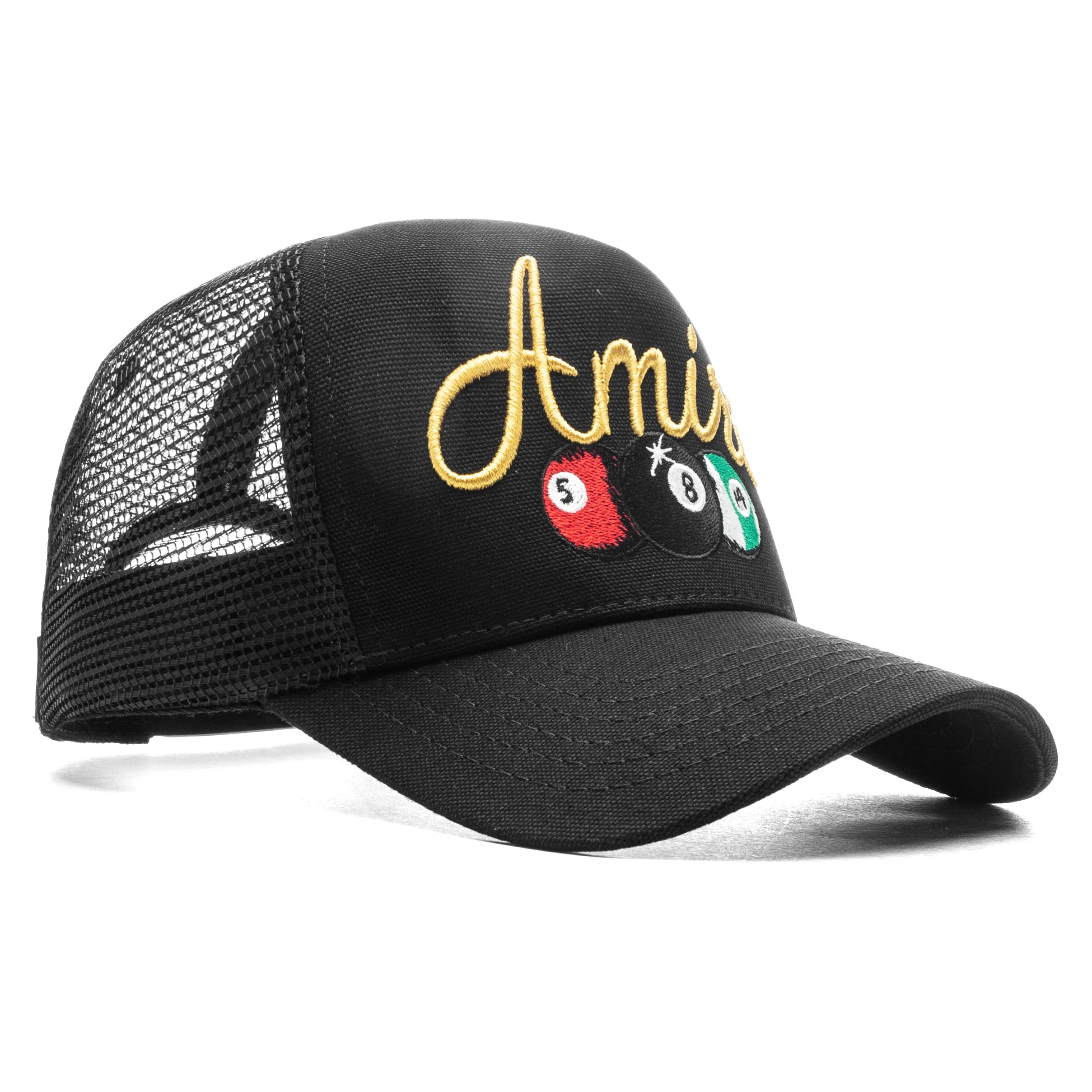 Billiards Trucker Hat Black