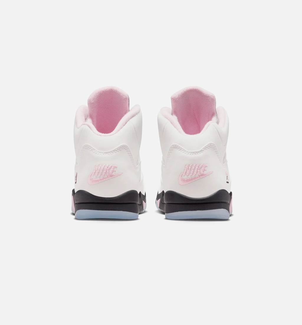 Air Jordan 5 Retro Medium Soft Pink Preschool Lifestyle Shoe White Soft Pink Black Free Shipping