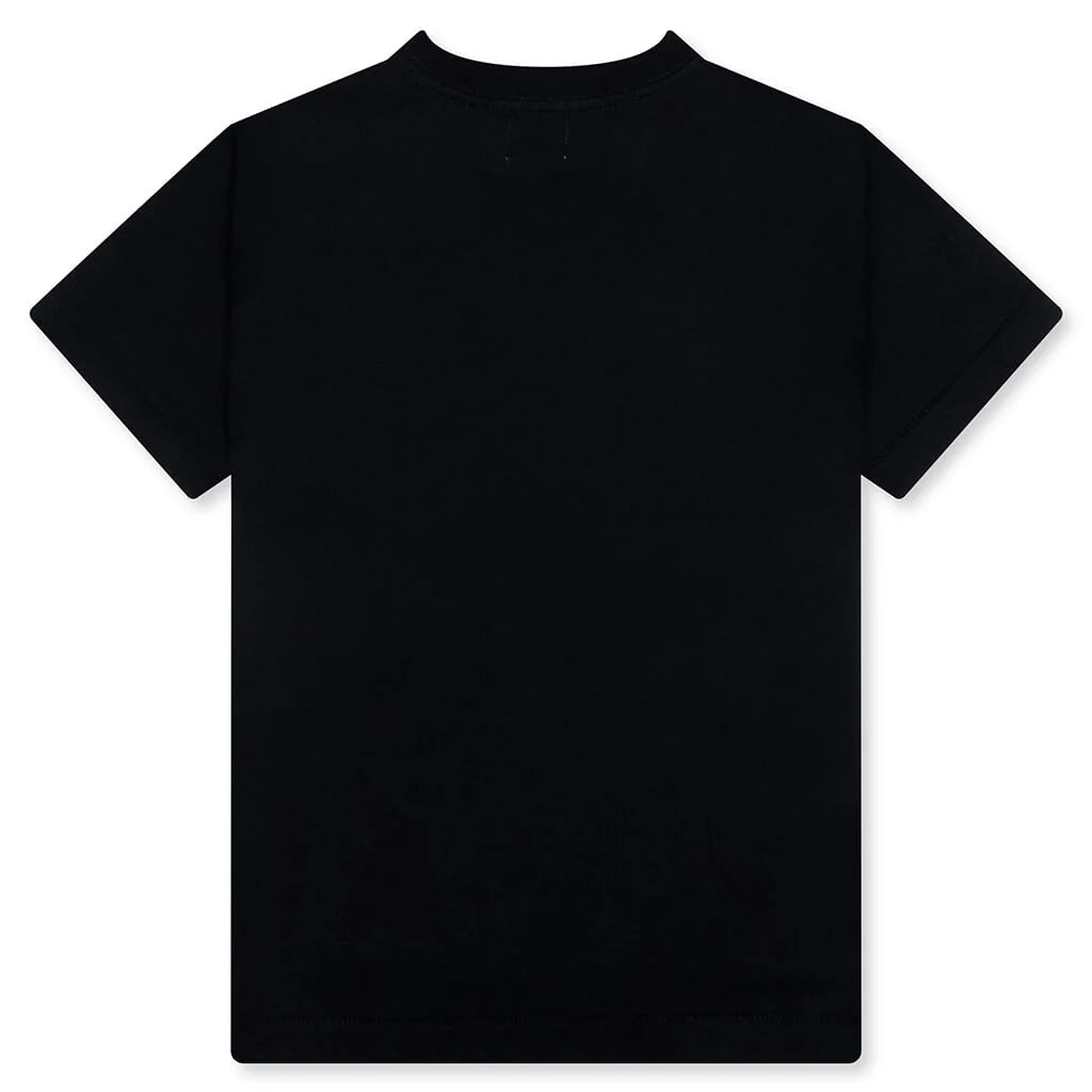 Kids ABC Camo College Tee Black Green