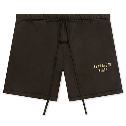 Heavy Fleece Soccer Short Brown
