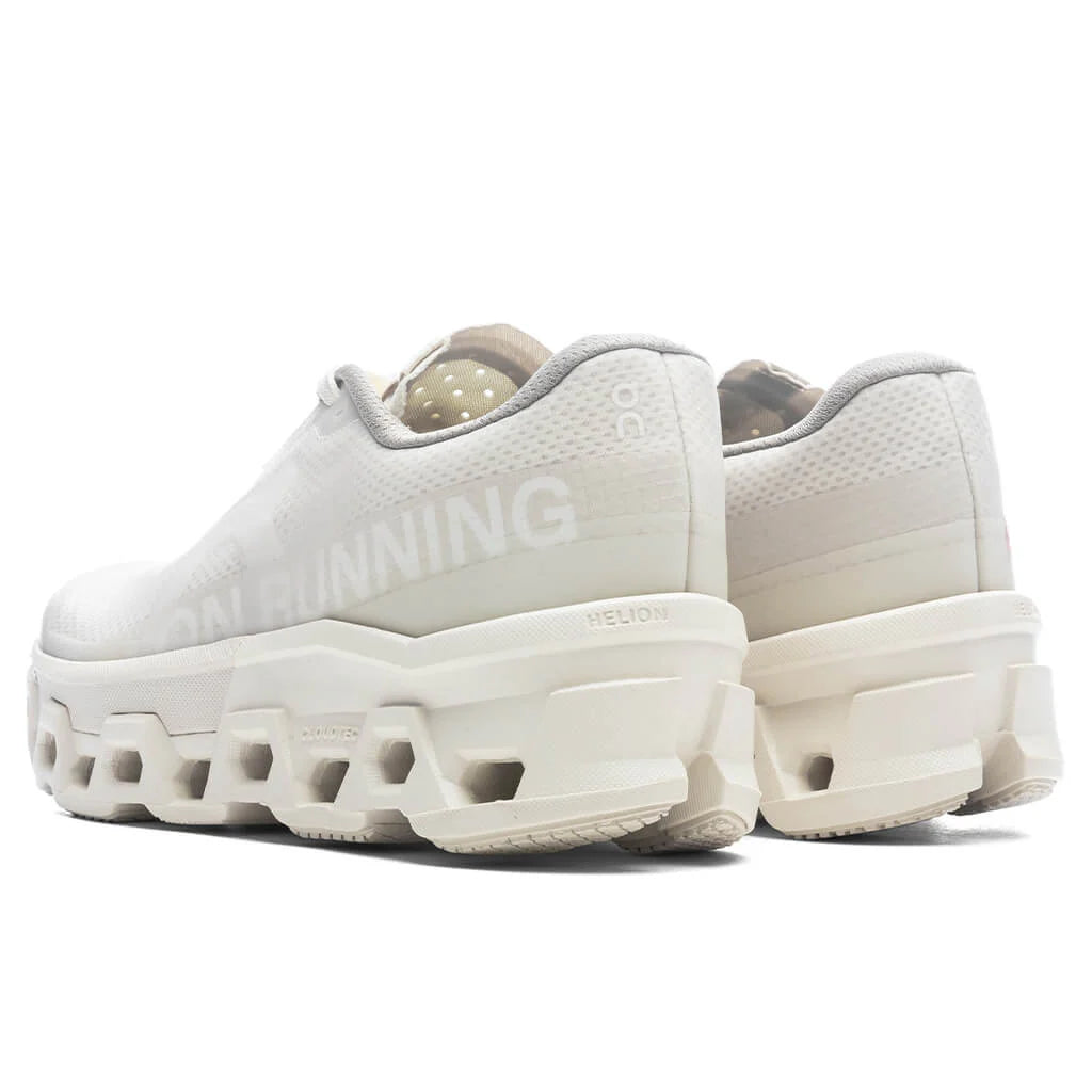 On x INVINCIBLE Womens Cloudmonster 2 Deconstructed Perfection Ivory White