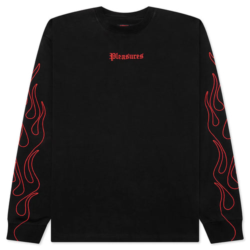 Fiery Heavyweight Longsleeve Tee Black