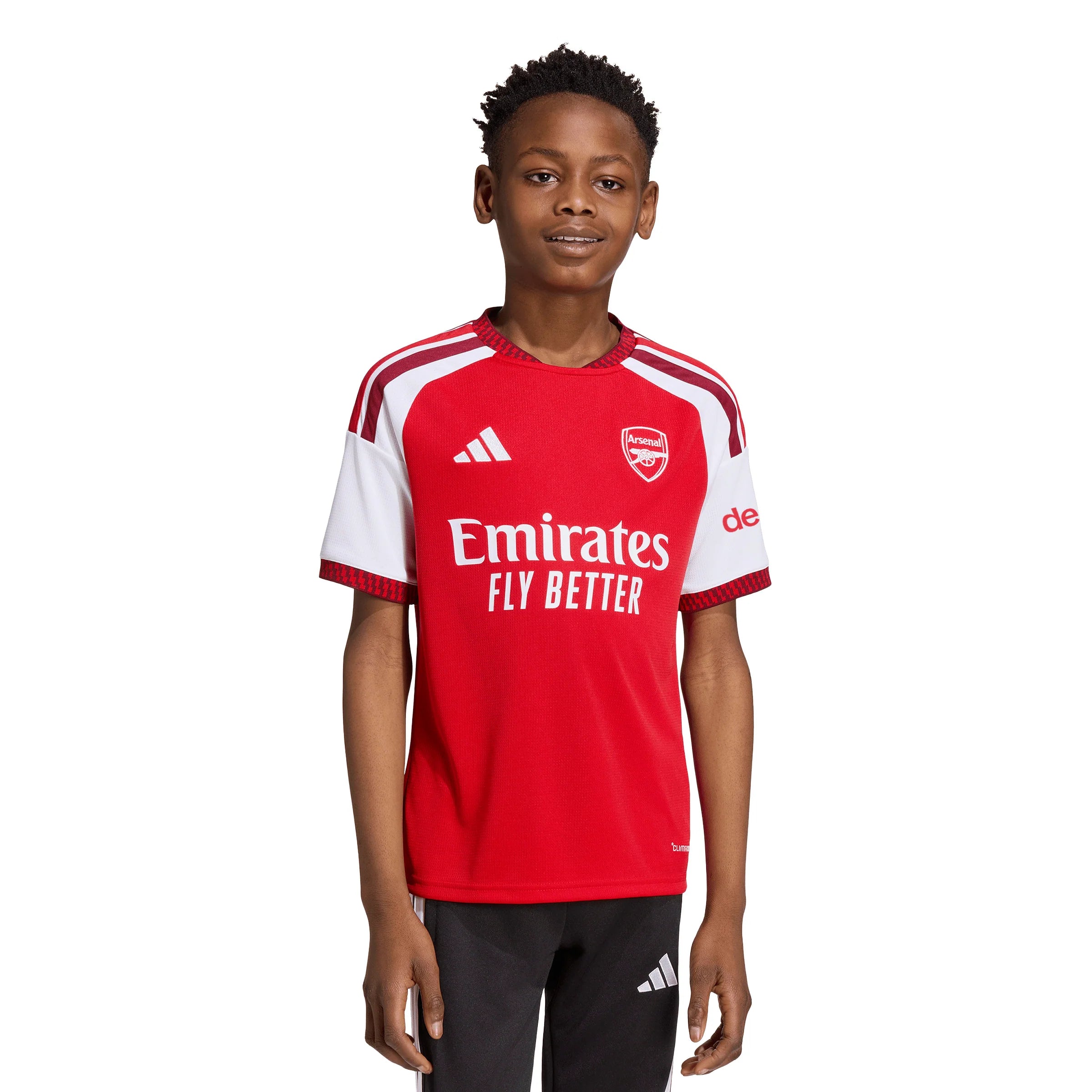 adidas Arsenal FC Home Youth Soccer Jersey 26 27 Red White