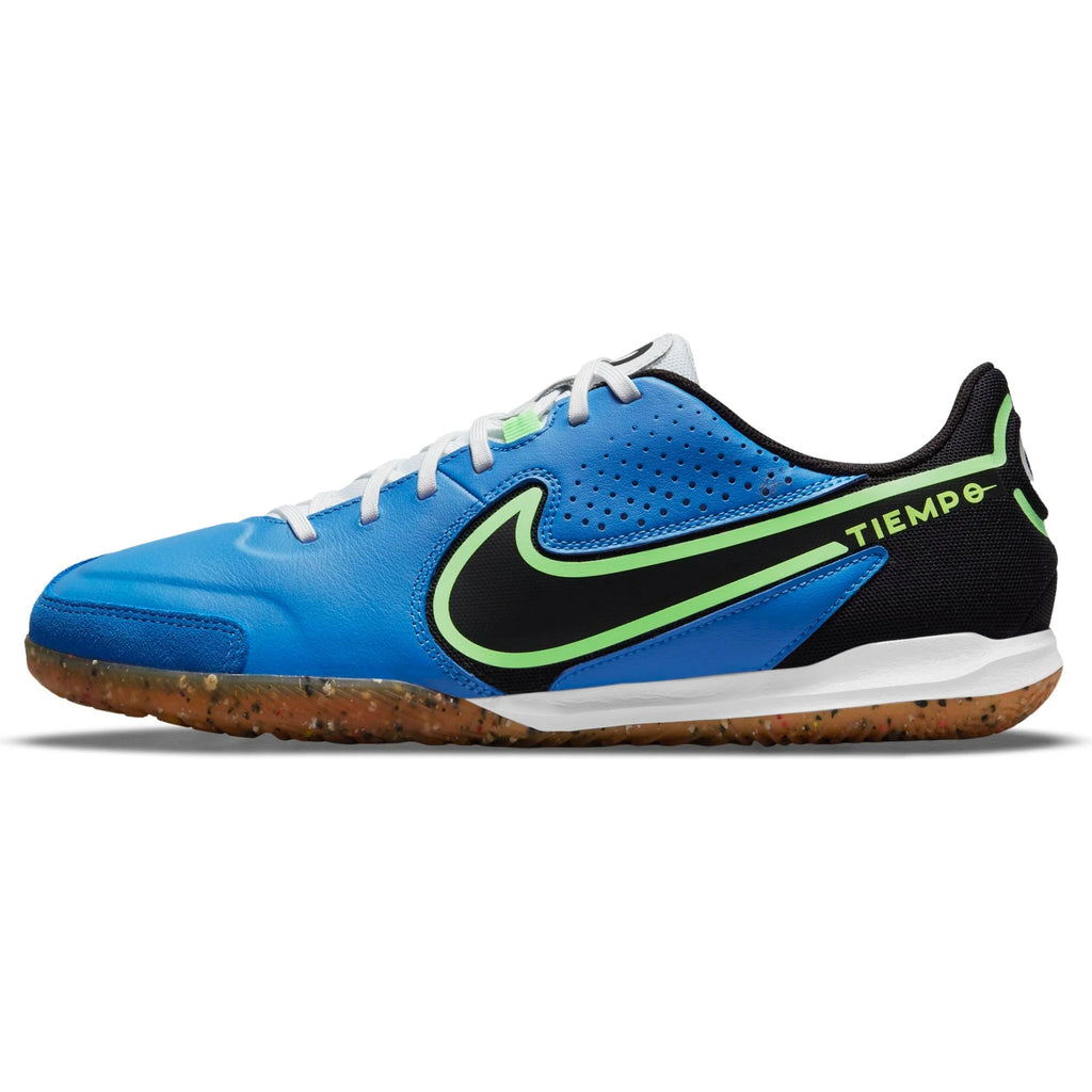 Nike Tiempo Legend 9 Academy IC Indoor Soccer Shoes Blue Black Lime