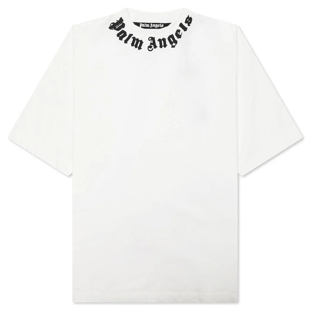 Neck Logo T Shirt Off White Black