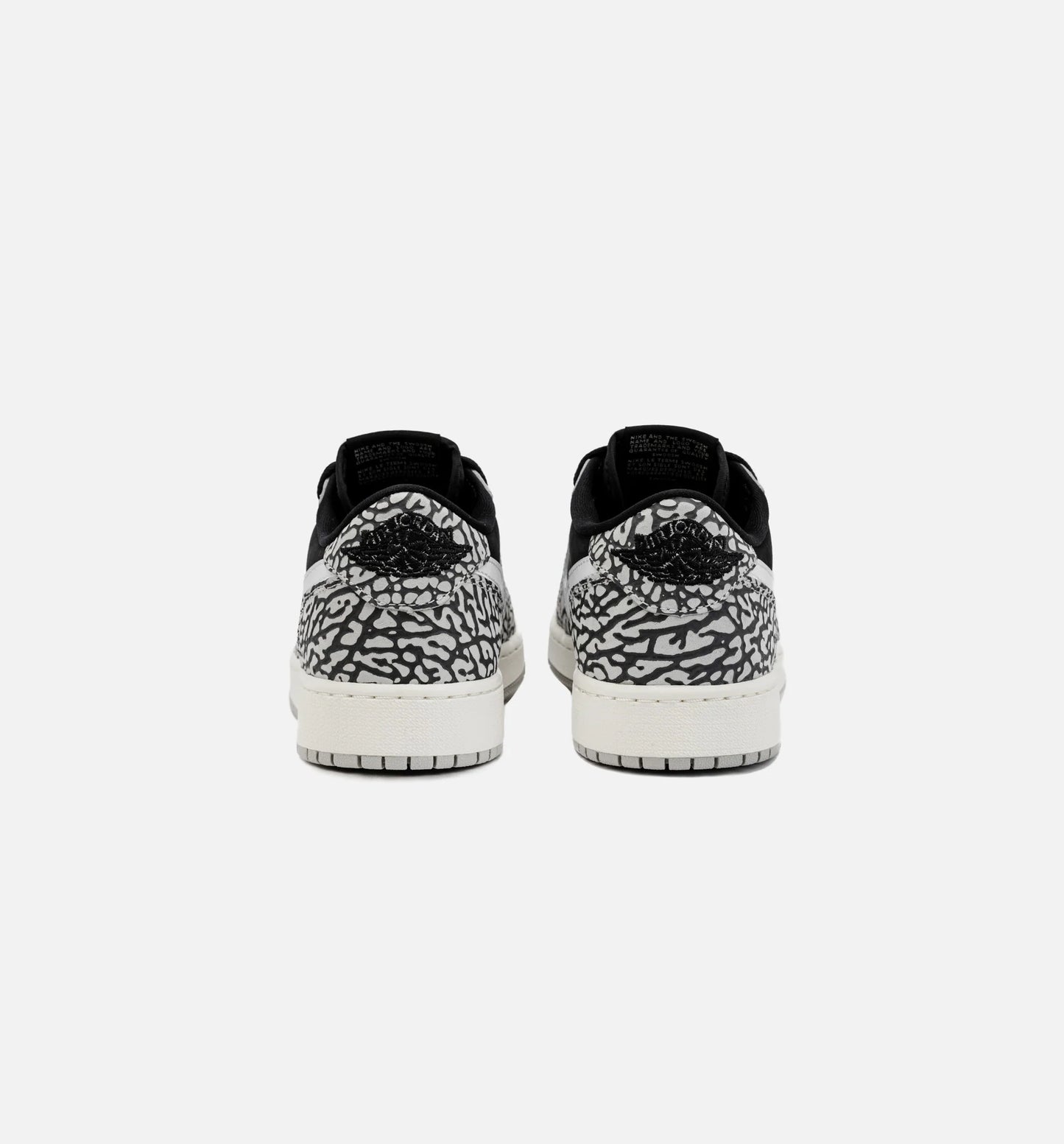 Air Jordan 1 Retro Low OG Black Cement Grade School Lifestyle Shoe Black Grey
