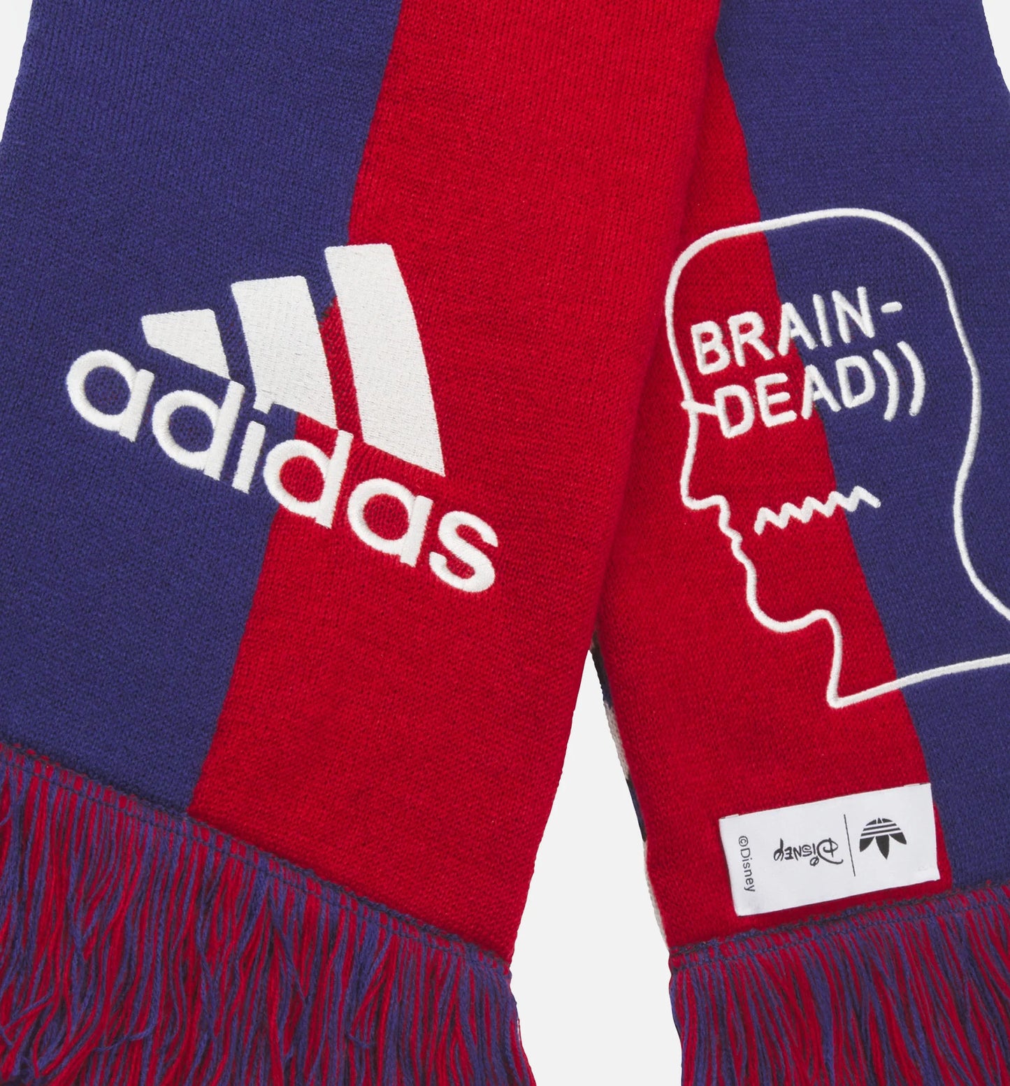 Originals x Brain Dead By Disney Mens Scarf Red Blue