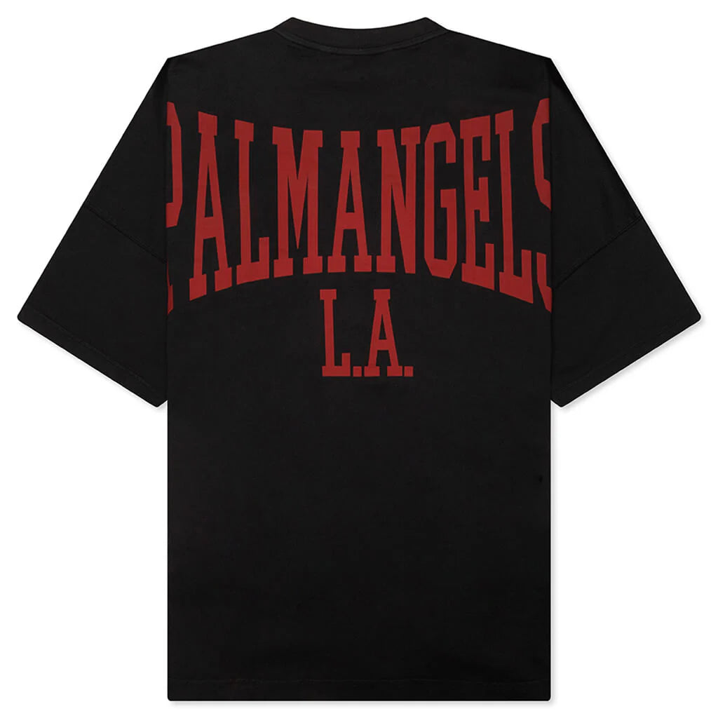 Mini College Over Tee Black Dark Red