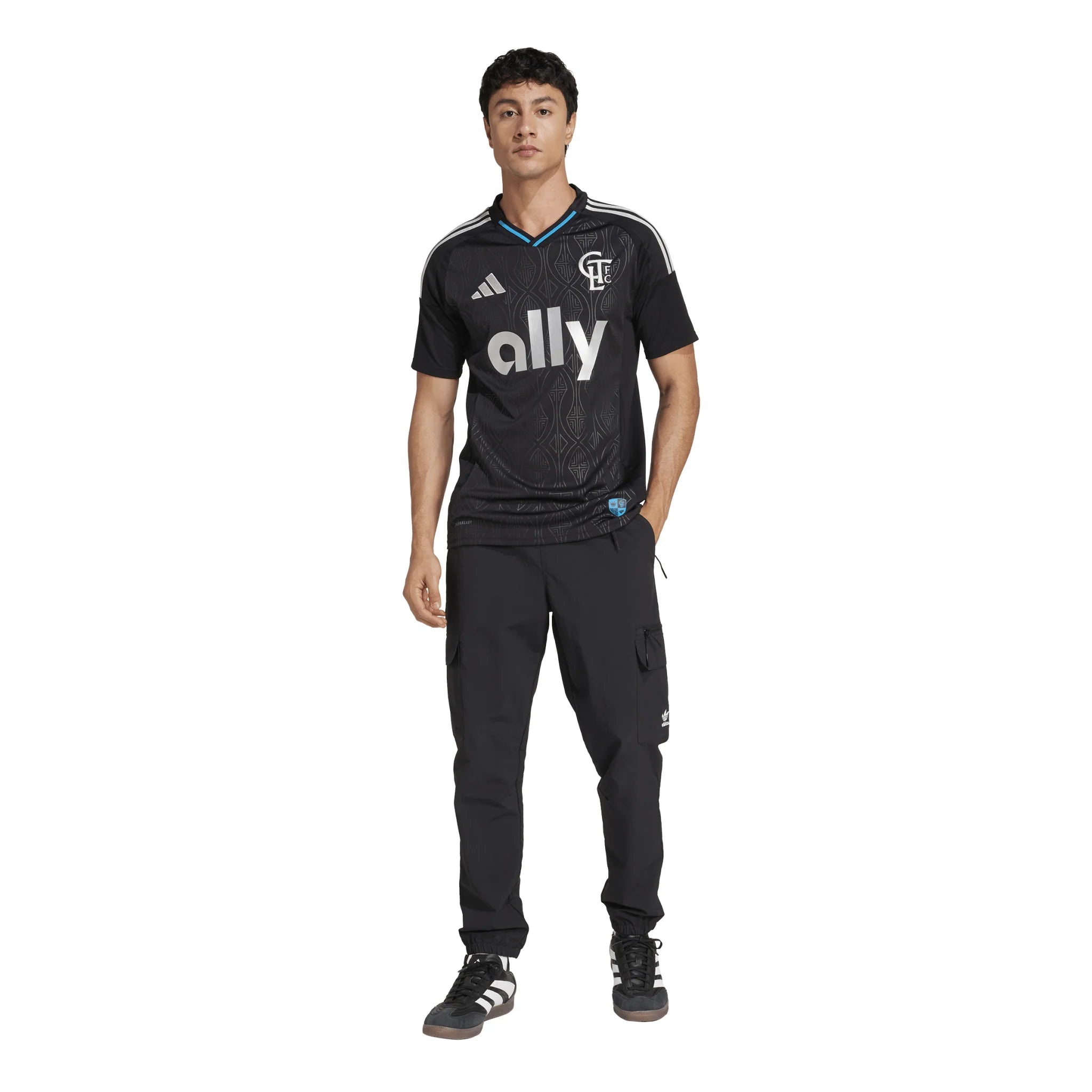 adidas Mens Charlotte FC Away Jersey 25 26 Black