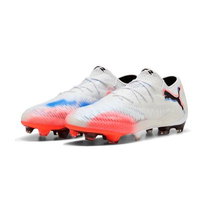PUMA Future 8 Ultimate Low Firm Ground Soccer Cleats White Black