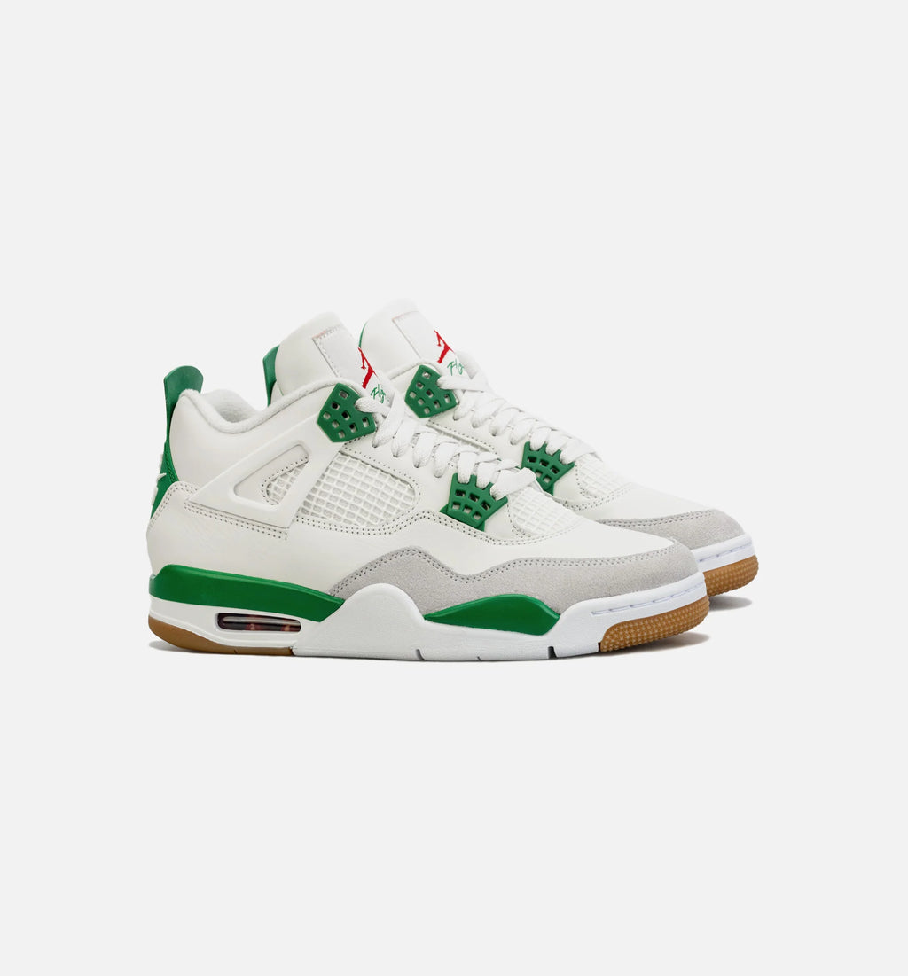 Nike SB x Air Jordan 4 Retro Pine Green Mens Lifestyle Shoe Green White Limit One Per Customer