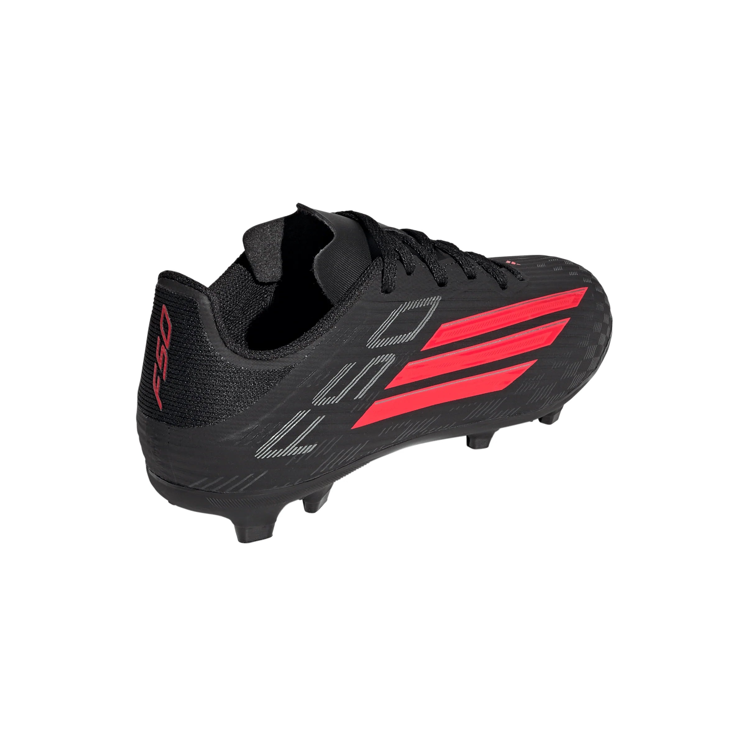 adidas F50 League FG MG Firm Ground Multi Ground Youth Soccer Cleats Black Red