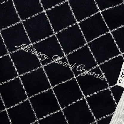 Abc Diamond Chain Stitch Quilted Wool Zipper Breakaway Pants Navy