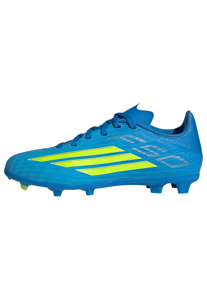adidas F50 League FG MG Firm Ground Multi Ground Youth Soccer Cleats Blue Yellow Aqua