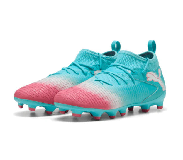 PUMA Future 8 Match RE Charge FG AG Kids Firm Multi Ground Soccer Cleats Blue