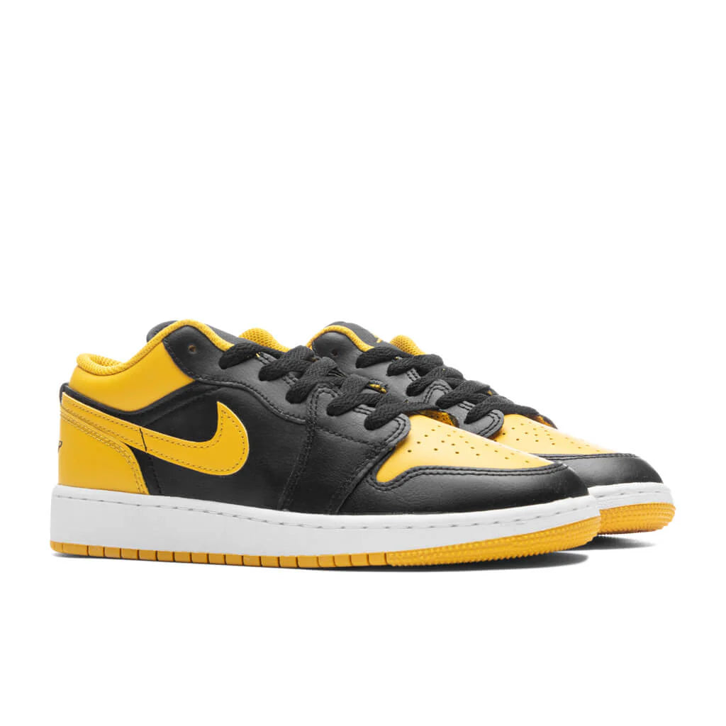 Air Jordan 1 Low GS Black Yellow Ochre White