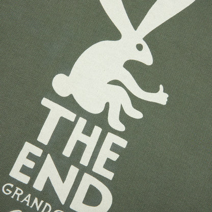 End The Bunny Zip Hooded Sweatshirt Green