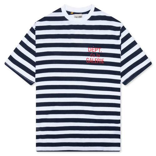 French Tee Navy White Stripe
