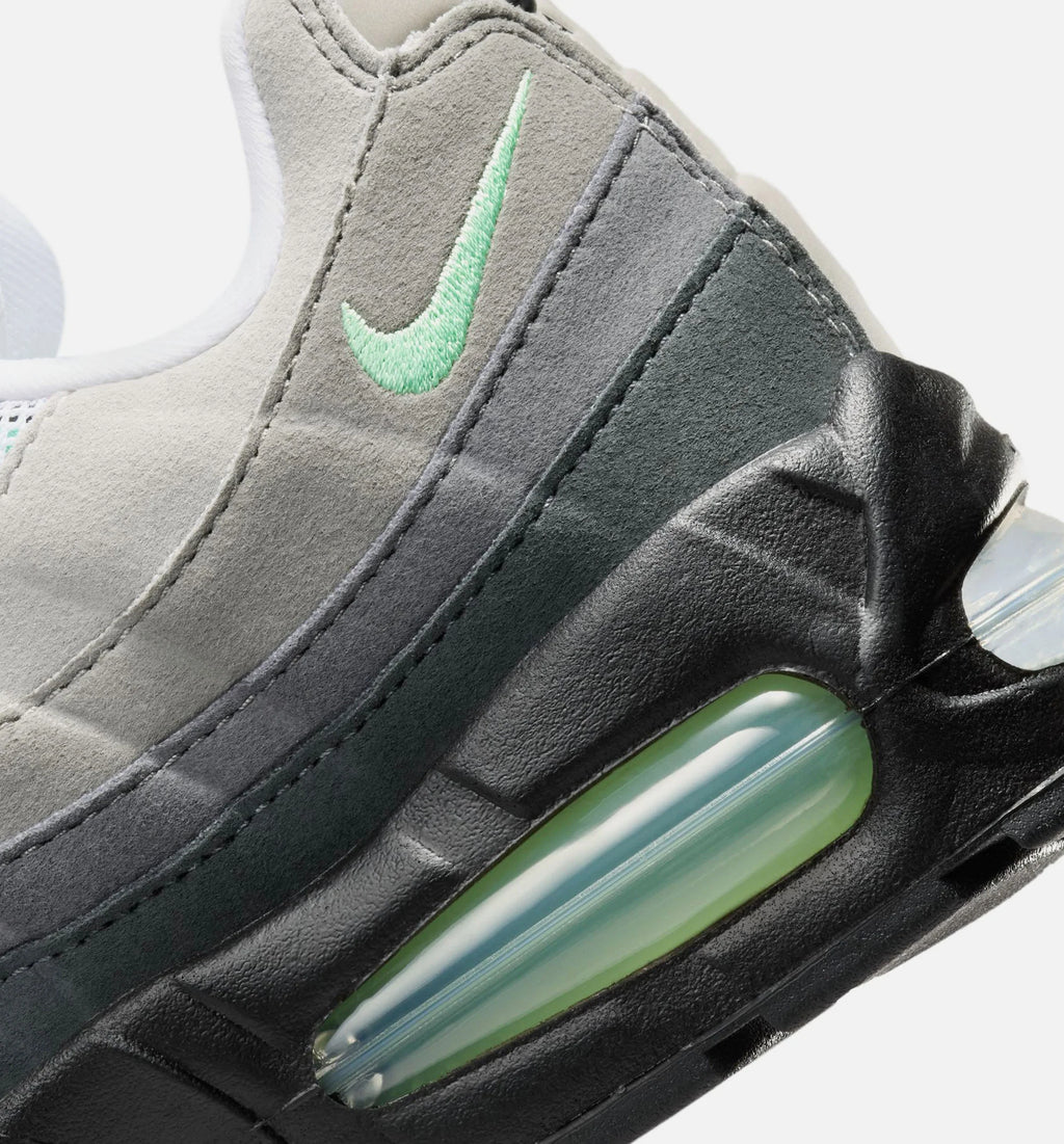 Air Max 95 Big Bubble Fresh Mint Womens Running Shoe Black Fresh Mint White Medium Grey