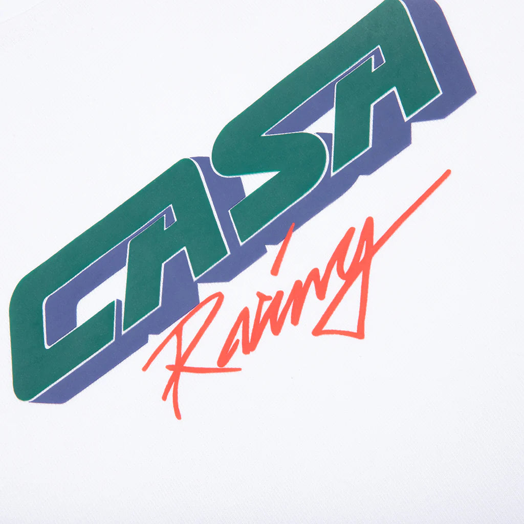 Casa Racing 3D Oversized T Shirt White