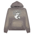 Tonal Beware Hoodie Cement