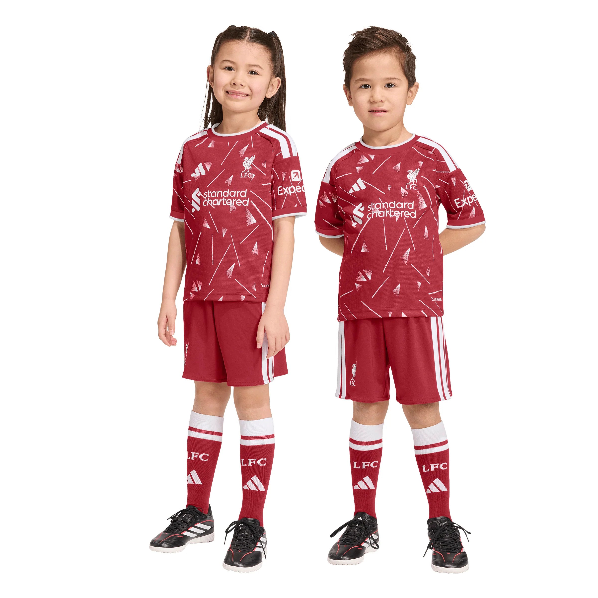 adidas Liverpool FC Home Soccer Mini Kids Set 26 27 Red