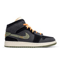 Air Jordan 1 Mid SE Craft GS Anthracite Sky J Light Olive Black