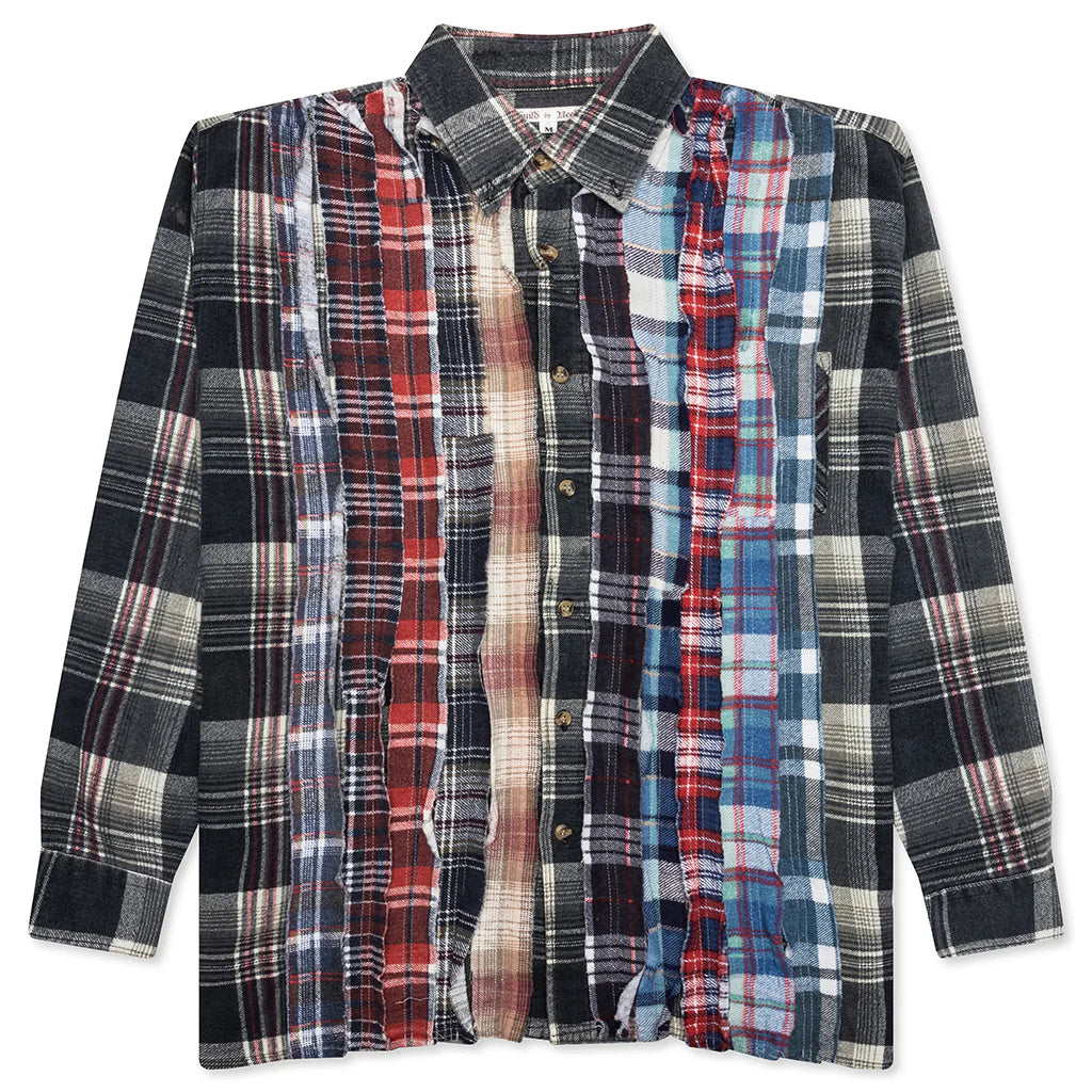 Ribbon Flannel Shirt Assorted