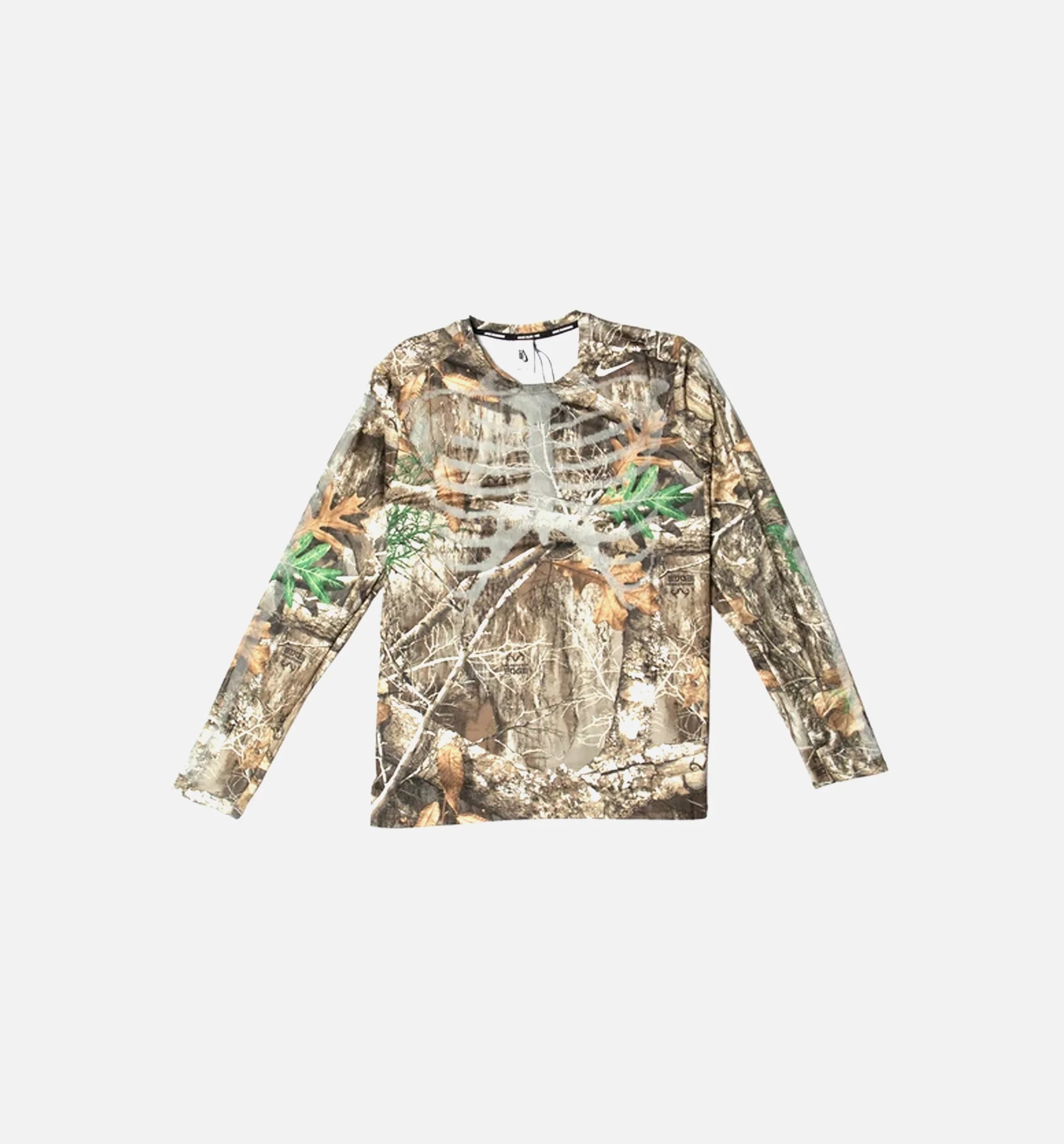 NRG Skeleton Long Sleeve Mens T Shirt Camo