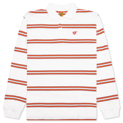 Polo L S Shirt White