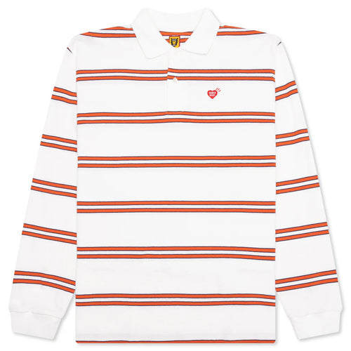 Polo L S Shirt White
