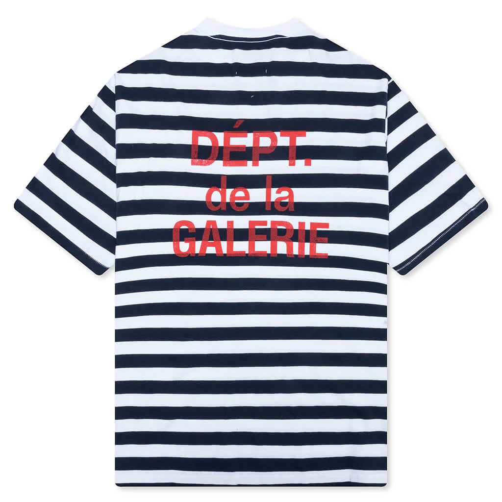 French Tee Navy White Stripe