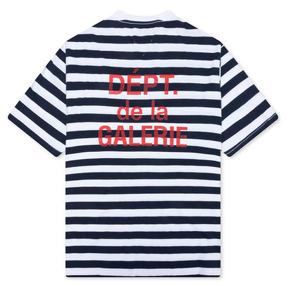French Tee Navy White Stripe