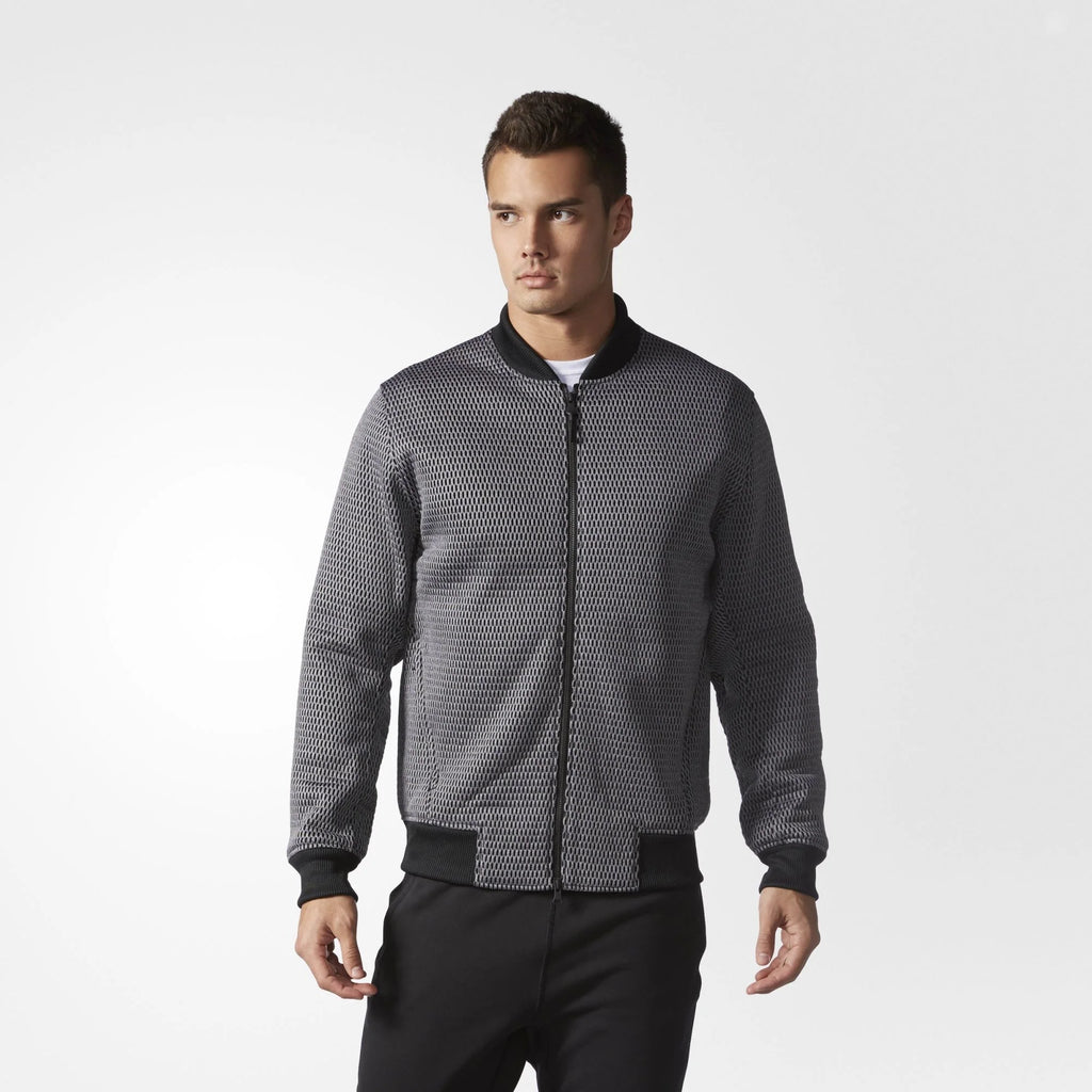Reigning Champ X adidas Spacer Mesh Bomber Jacket Mens Black